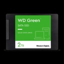 Western Digital UNIDAD SSD 2.5 WD 2TB (WDS200T2G0A) GREEN, SATA3, 7MM, 3D NAND