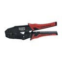 Klein Tools Pinza Ponchadora para Terminales con Aislamiento en Cable de Cobre Sólido y Trenzado de 10-22 AWG.