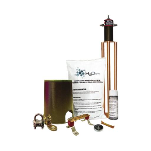 Total Ground Kit de tierra física modelo TG45AB con Electrodo Magnetoactivo, capacidad: 45 AMP