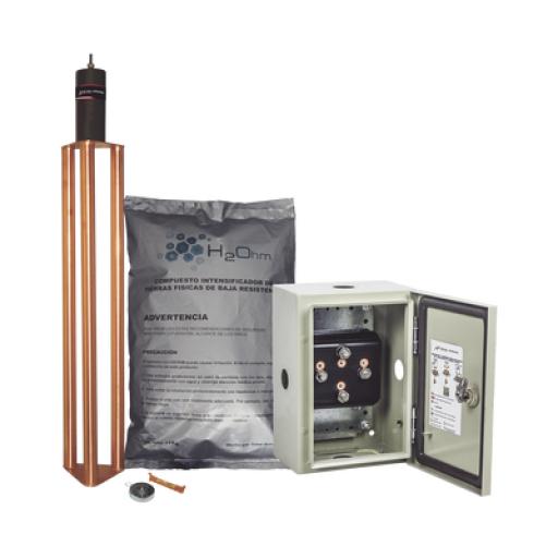 Total Ground Kit de puesta a tierra de 70 A con Electrodo, Filtro, Acoplador y Compuesto H2Ohm.
