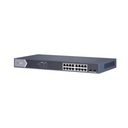Hikvision Digital Technology Switch Gigabit PoE+ / Administrable / 16 puertos 10/100/1000 Mbps PoE+ / 2 puertos SFP / configuración remota desde Hik-ParnerPro / PoE hasta 300 metros / 225 W