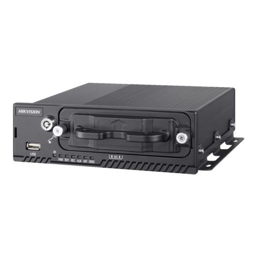 Hikvision Digital Technology DVR Móvil 1080P / 4 Canales TURBO + 4 Canales IP / Soporta 4G / WiFi / GPS / Soporta HDD / Entrada y Salida de Alarmas / Salida de Video