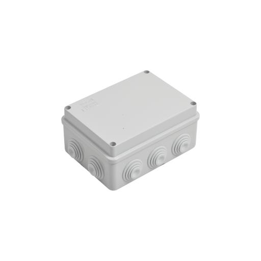 Gewiss Caja de derivación de PVC Auto-extinguible con 10 entradas, tapa atornillada, 150x110x70 MM, Para Exterior (IP55)