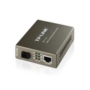 TPLINK Convertidor Fibra Óptica WDM Monomodo / 1 puerto RJ45 10/100 Mbps / 1 puerto SC/UPC 100 Mbps /  Hasta 20 Km / Para su Funcionamiento Requiere el Modelo MC112CS / Plug and Play