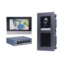 Hikvision Digital Technology KIT de Videoportero IP con llamada a App de Smartphone y Lector de Tarjetas EM / 2da Generación (Modular) / Montaje para EMPOTRAR incluido