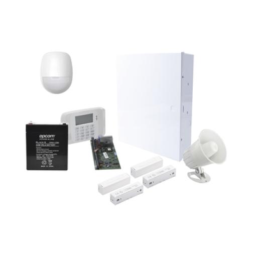 HONEYWELL HOME RESIDEO Sistema de Alarma Cableado con Sensores de Movimiento, Contactos de Puerta o Ventana y Sirena