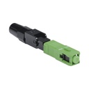 FiberHome Conector Rápido de Instalación en Campo, Monomodo, SC/APC, pre-pulido, re-terminable, ideal para Aplicaciones FTTx