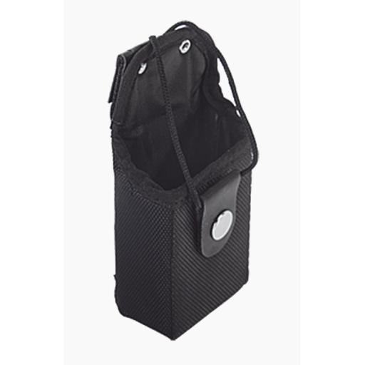 [SYSCOM_KFSM-PRO] Syscom Funda Reforzada de Nylon para Cinturón con Correa y Broche Frontal, Estandar en Mayoría de Radios IC, TK, NX, etc.