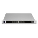 Ubiquiti Networks UniFi Switch USW-Pro-48, Capa 3 de 48 puertos Gigabit RJ-45 + 4 puertos 1/10G SFP+, pantalla informativa