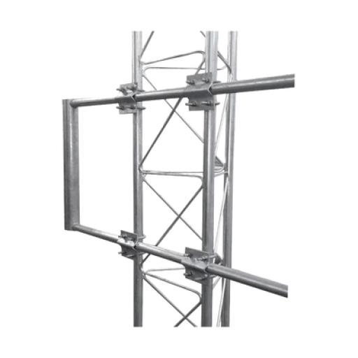 SYSCOM TOWERS Brazo Uso Rudo para Torre STZ Galvanizado por Inmersión en Caliente de 170 x 60 cm Tubo 2" Ced 30.