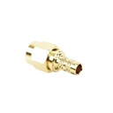RF Industries Conector SMA Macho de Anillo Plegable para Cable RG-58/U, Oro/Oro/Teflón.