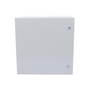 Precision Gabinete de Acero IP66 Uso en Intemperie (600 x 600 x 300 mm) con Placa Trasera Interior Metálica y Compuerta Inferior Atornillable (Incluye Chapa y Llave T).