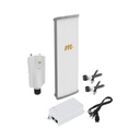 Mimosa Networks Kit de radio A5x con antena N545X4, 4.9 a 6.4 GHz, 700 Mbps, hasta 64 usuarios concurrentes,  Monitoreo a travez de la nube, incluye jumper, PoE24V, cable de alimentación y montaje 