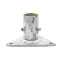 SYSCOM TOWERS Base Triangular para Mástil de 1" a 2" con Opresores. Galvanizado por Inmersión en Caliente.