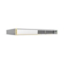 Allied Telesis Switch inteligente de distribución o core, Stackeable, Capa 3, 24 x 1000 Mbps + 4 x SFP+ 10 G, Doble fuente de alimentación redundante