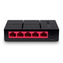 TPLINK SWITCH ESCRITORIO MERCUSYS / 5 PTOS GIGA/ PLUG&PLAY/ MS105G