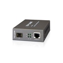 TPLINK Convertidor Fibra Óptica Monomodo o Multimodo / 1 Puerto SFP 1000 Mbps / 1 Puerto RJ45 10/100/1000 Mbps / Plug and Play 