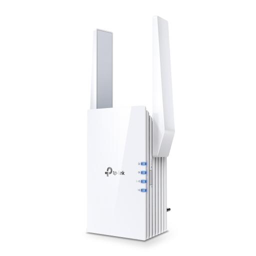 TPLINK Repetidor / Extensor de Cobertura WiFi AX 1500 Mbps, doble banda 2.4 GHz y 5 GHz, con 1 puerto 10/100/1000 Mbps