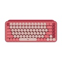Logitech Pop Keys teclado RF Wireless + Bluetooth Borgoña, Rosa, Rosa