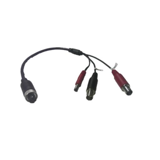 Hikvision Digital Technology Cable Adaptador Tipo Aviación a BNC para Cámaras en DVR Móvil HIKVISION / 30 cm de Largo