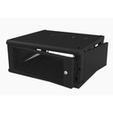 LINKEDPRO BY EPCOM Gabinete de Pared Fijo, Con 4 Unidades de Rack, de 19 in, Fabricado en Acero, Puerta Perforada. 