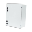 Precision Gabinete de Poliéster IP65 Uso en Intemperie (400 x 500 x 200 mm) con Placa Trasera Interior de Plástico (Incluye Chapa y Llave).