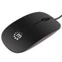 Manhattan Silhouette ratón Ambidextro USB tipo A Óptico 1000 DPI