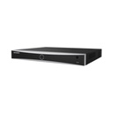 Hikvision Digital Technology (ACUSENSE / Evita Falsas Alarmas) NVR 12 Megapixel (4K) / Reconocimiento Facial / 16 Canales IP / Base de Datos / 16 Puertos PoE+ / 2 Bahías de Disco Duro / Switch PoE 300 mts Modo Extendido / Soporta Funcion de Time Lapse