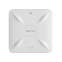 RUIJIE Punto de Acceso Wi-Fi 6 para Interior, se Instala en Techo o Pared, hasta 512 Usuarios y 1.7 Gbps, Doble Banda 802.11ax MU-MIMO 2x2