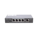 RUIJIE Switch Administrable PoE con 5 puertos Gigabit, 4 PoE 802.3af/at, gestión gratuita desde la nube, 54w