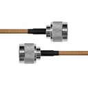 Epcom Jumper de 110 cms. con Cable Coaxial RG-142/U, con Conectores N Macho a N Macho.