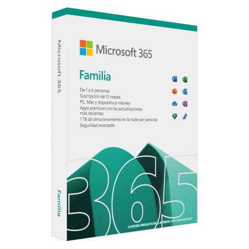 Microsoft M365 FAMILY SPANISH SUBSCR 1YR
