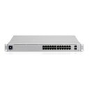 Ubiquiti Networks UniFi Switch USW-Pro-24, Capa 3 de 24 puertos Gigabit RJ-45 + 2 puertos 1/10G SFP+, pantalla informativa