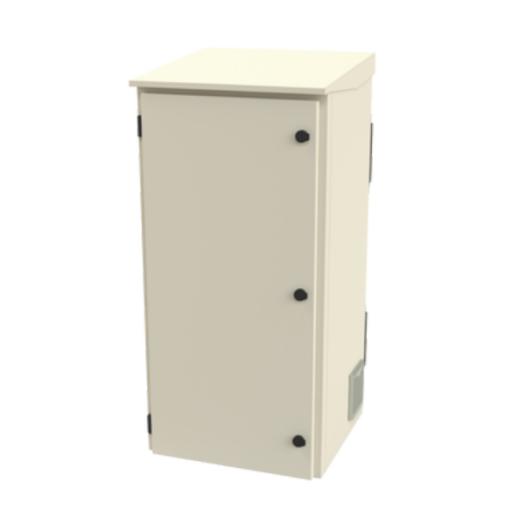 LINKEDPRO BY EPCOM Gabinete de Exterior con Rack de 19" de 24U con Ventiladores y Termostato (Montaje a poste o torre se vende por separado).