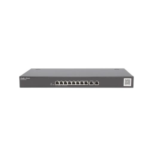 RUIJIE Router Balanceador Cloud, 10 puertos gigabit, soporta  4x WAN configurables, hasta 200 clientes con desempeño de 1Gbps asimétricos