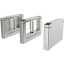 Hikvision Digital Technology Torniquete Central para ampliar carriles /Con 12 pares de detectores IR para validación de permisos/ Soporta Terminal de reconocimiento facial/ audio personalizable.