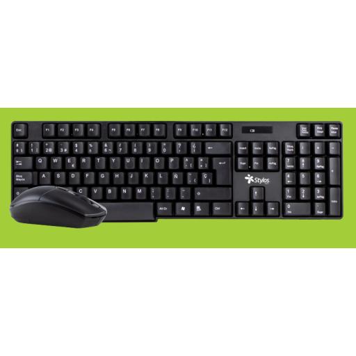 [STYLOS_STPKTM3B] Stylos KIT MOUSE Y TECLADO INALAMBRICO