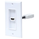 Placa de pared HDMI de un puerto Manhattan.