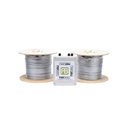 RBT Kit de Cable Sensor Perimetral para Cerca Ciclonicas IRONCLAD / 610 METROS DE PROTECCION / 2 ZONAS; 305 METROS POR ZONA / Sin Falsas Alarmas por Viento / TODO Incluido/ TARJETA LPU400/ Calibración por Software