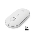 Mouse Inalámbrico LOGITECH M350, Blanco, 3 botones, Óptico, 1000 DPI