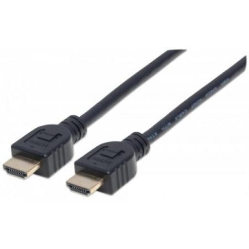Cable HDMI de alta velocidad con Ethernet Manhattan 3 M.