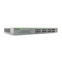 Allied Telesis Switch PoE+ Gigabit WebSmart de 24 puertos 10/100/1000 Mbps + 4 puertos SFP Gigabit, 185 W, Version 2