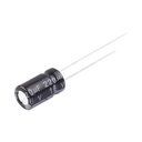 Syscom Capacitor Electrolítico en Aluminio, Radial de 220 µFd, 16 Vcc, 105 °C, 6.3 x 11 mm.