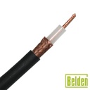 Belden Cable RG213U con blindaje de malla trenzada de cobre 97%, aislamiento de polietileno.