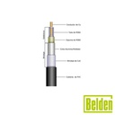 Belden Cable RG-8/X con Blindaje de Malla Trenzada de Cobre 95%, Nucleo de Cobre Trenzado AWG 16, Polietileno Espumado de Aislamiento.
