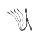 Hikvision Digital Technology Cable con 5 Vías para Alimentar 4 Cámaras TURBOHD y DVR TURBOHD epcom / HIKVISION