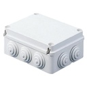 Gewiss Caja de derivación de PVC Auto-extinguible con 12 entradas, tapa atornillada, 380x300x120 MM, Para Exterior (IP55)