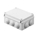 Gewiss Caja de derivación de PVC Auto-extinguible con 12 entradas, tapa atornillada, 380x300x120 MM, Para Exterior (IP55)