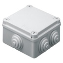 Gewiss Caja de derivación de PVC Auto-Extinguible con 10 entradas, tapa y tornillo de media vuelta de 1/4", 150x110x70 mm (5.9 x 4.3 x 2.7 in), Para Exterior (IP55)