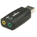 Adaptador de Audio 3-D USB de Alta Velocidad Manhattan.
